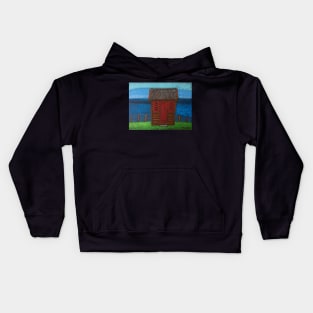 Shed by the Sea - Matanaka, Otago, New Zealand Kids Hoodie